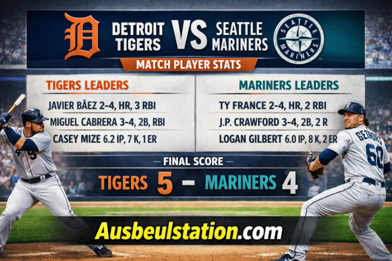 Detroit Tigers vs Seattle Mariners Match Player Stats: A Complete Breakdown